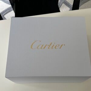 Cartier White Box with Gold Logo